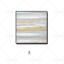 Load image into Gallery viewer, 🔥 🔥 100% Hand Painted White Golden Sky Abstract Painting  Modern Art Picture For Living Room Modern Cuadros Canvas Art High Quality
