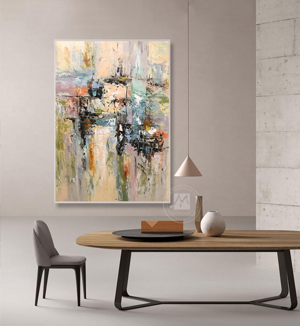 Original tableau peinture sur toile cuadros decorativos dormitorio vintage abstract art customized size canvas wall art decor - SallyHomey Life's Beautiful