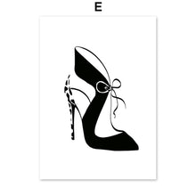Load image into Gallery viewer, Fashion Sexy Girl High Heels Black White Wall Art Canvas Painting Nordic Posters And Prints Wall Pictures For Living Room Decor - SallyHomey Life&#39;s Beautiful