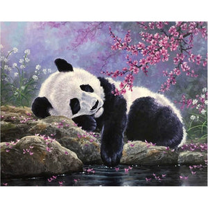 DIY 5D Diamond Painting Panda Animal Mosaic Full Round Diamond Embroidery Cross Stitch Landscape Flower Rhinestones Home Decor