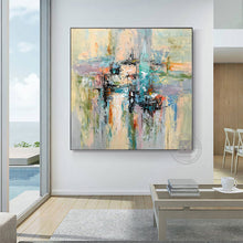 Load image into Gallery viewer, Original artwork handmade oil painting on canvas abstract modern heavy oil paint for living room home decor wall art bedroom - SallyHomey Life&#39;s Beautiful