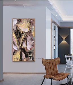 Abstract artwork Contemporary wall art on Canvas original art hand painting oil on canvas for living room modern home decor - SallyHomey Life's Beautiful