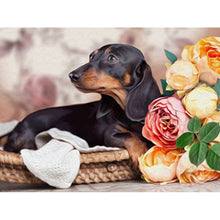 Load image into Gallery viewer, 5D DIY Diamond Painting Dog Diamond Embroidery Animal Mosaic Full Round Drill Cross Stitch Kits Rhinestone Picture Handmade Gift