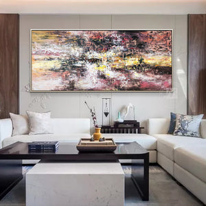 Decorative pictures on the wall oil painting on canvas handmade landscape large home decor paintings cuadros decoracion salon - SallyHomey Life's Beautiful