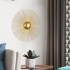 New Unique Circular Metal Led Wall Lamps Foyer Dining Room Bedside Wall Lights Sconce Retro Home Deco Light Fixtures Art Design - SallyHomey Life's Beautiful