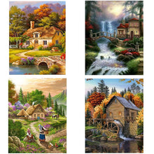 Load image into Gallery viewer, DIY Scenery 5D Diamond Painting Forest Home Cross Stitch Landscape Diamond Embroidery Full Round Drill Wall Art  Home Decor Gift - SallyHomey Life&#39;s Beautiful