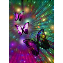 Load image into Gallery viewer, 5D DIY Diamond Painting Cross Stitch Full Round Drill Animal Butterfly Mosaic Diamond Embroidery Decor Home Picture Wall Art