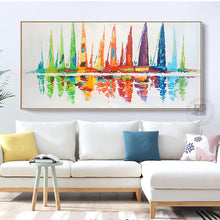 Load image into Gallery viewer, Decorative wall pictures abstract paintings heavy oil texture oil painting on canvas landscape  for living room wall decoration - SallyHomey Life&#39;s Beautiful
