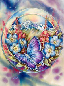 DIY Flowers 5D Diamond Painting Butterfly Diamond Embroidery Animal Cross Stitch Full Round Drill Wall Art Home Decor Gift