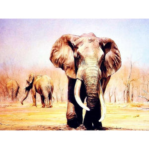 DIY 5D Diamond Painting Elephant Animal Diamond Embroidery Cross Stitch Kits Full Round Drill Mosaic Rhinestones Home Decor Gift