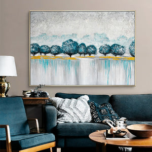 100% Hand Painted Abstract View Art Oil Painting On Canvas Wall Art Frameless Picture Decoration For Living Room Home Decor Gift