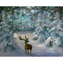 Load image into Gallery viewer, DIY 5D Diamond Painting Deer Diamond Embroidery Animals Cross Stitch Kits Full Round Drill Rhinestones Wall Art Home Decor Gift