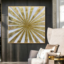 Load image into Gallery viewer,   100% Hand Painted Fashion Wall Art Home Decoration Abstract Golden Silver Handpainted Canvas Painting Cuadros Decoracion Salon