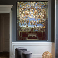 Load image into Gallery viewer, Famous Painting The Last Judgement by Michelangelo Posters and Prints Wall Art Canvas Painting for Living Room Decor No Frame - SallyHomey Life&#39;s Beautiful
