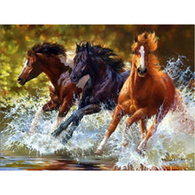 Load image into Gallery viewer, DIY 5D Diamond Painting horse Full Drill Round Diamond Embroidery Cross Stitch Kits Rhinestone Mosaic Wall Art Home Decor - SallyHomey Life&#39;s Beautiful