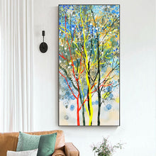 Load image into Gallery viewer, Abstract Modern Landscape Oil Painting on Canvas Poster Print Wall Art Abstract Tree Pictures for Living Room Decor No Frame - SallyHomey Life&#39;s Beautiful