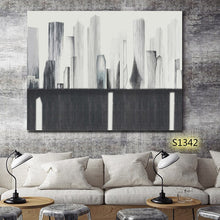 Load image into Gallery viewer, 100% Hand Painted Abstract Building Art Oil Painting On Canvas Wall Art Wall Adornment Picture Painting For Live Room Home Decor