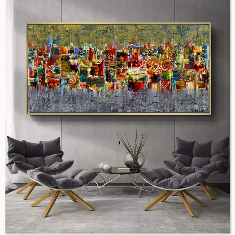 Abstract Art Canvas Poster and Print Landscape - SallyHomey Life's Beautiful