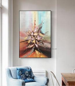 Abstract painting original artwork art modern oil on canvas oil painting vintage wall pictures for living room handmade acrylic - SallyHomey Life's Beautiful