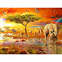 Load image into Gallery viewer, DIY 5D Diamond Painting Elephant Animal Diamond Embroidery Cross Stitch Kits Full Round Drill Mosaic Rhinestones Home Decor Gift