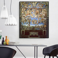 Load image into Gallery viewer, Famous Painting The Last Judgement by Michelangelo Posters and Prints Wall Art Canvas Painting for Living Room Decor No Frame - SallyHomey Life&#39;s Beautiful