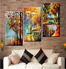 Load image into Gallery viewer, 3d diy diamond painting Abstract Modern Wall Painting Rain Tree Road Oil Painting On Canvas Wall Decor Home Decoration, - SallyHomey Life&#39;s Beautiful