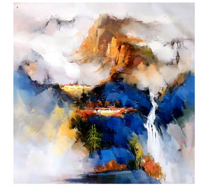 100% Hand Painted Abstract Lanscape Oil Painting On Canvas Wall Art Frameless Picture Decoration For Live Room Home Decor Gift