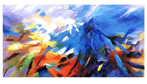 100% Hand Painted Abstract Mountain Art Oil Painting On Canvas Wall Art Frameless Picture Decoration For Live Room Home Decor