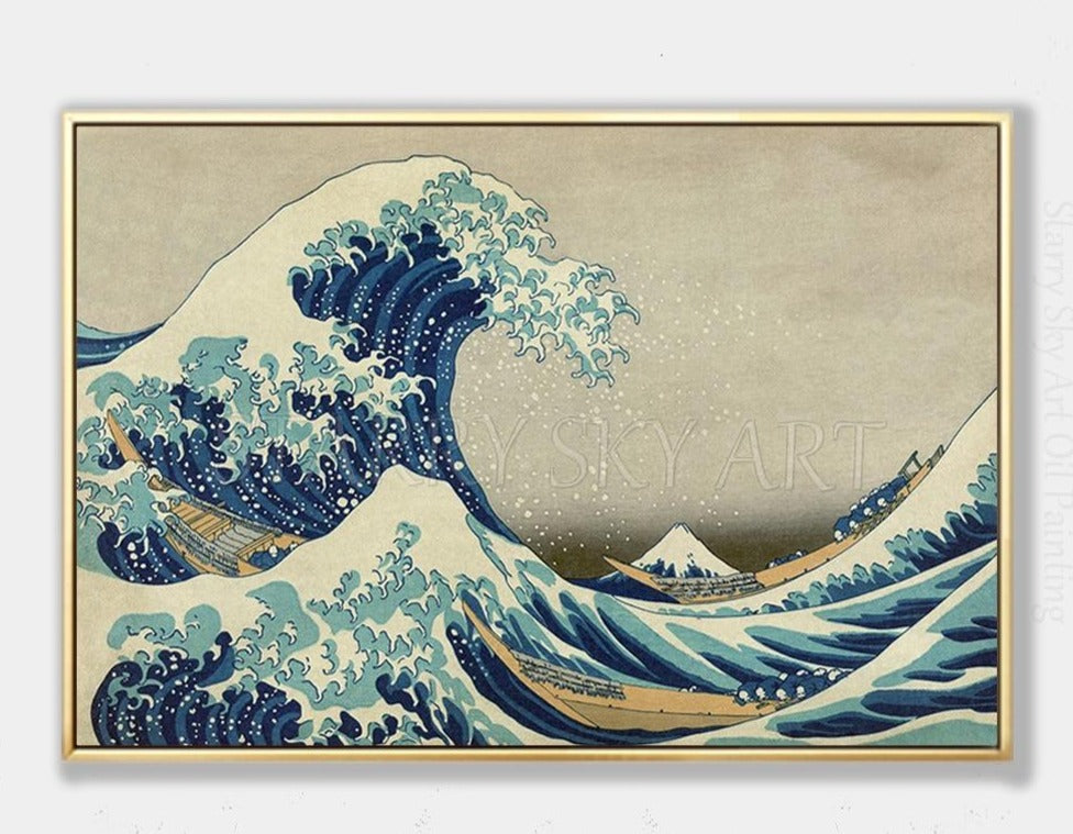 Artist Hand-painted High Quality Oil Painting Seascape The Great Wave Oil Painting for Living Room