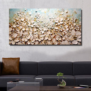 POP Modern 100% Handmade oil Painting Pictures on the Wall art Decoration Abstract Oil Painting on Canvas thick oil flowers - SallyHomey Life's Beautiful