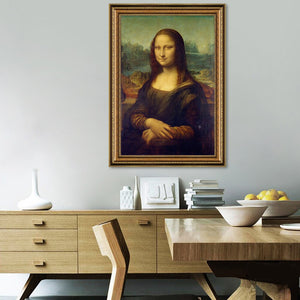 🔥Classic Oil Painting Leonardo Da Vinci The Mona Lisa Smile Canvas Printing Posters - SallyHomey Life's Beautiful