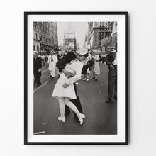 Load image into Gallery viewer, Vintage Art Black And White Photo Frame Victory Kiss Poster New York Canvas Painting Picture Print Home Wall Art Decoration - SallyHomey Life&#39;s Beautiful