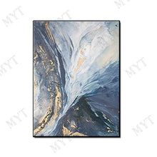 Load image into Gallery viewer, Hand Painted Wall art Picture Abstract blue cloud landscape oil painting handmade for Living room bedroom home decor no framed