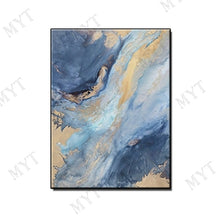 Load image into Gallery viewer, Hand Painted Wall art Picture Abstract blue cloud landscape oil painting handmade for Living room bedroom home decor no framed