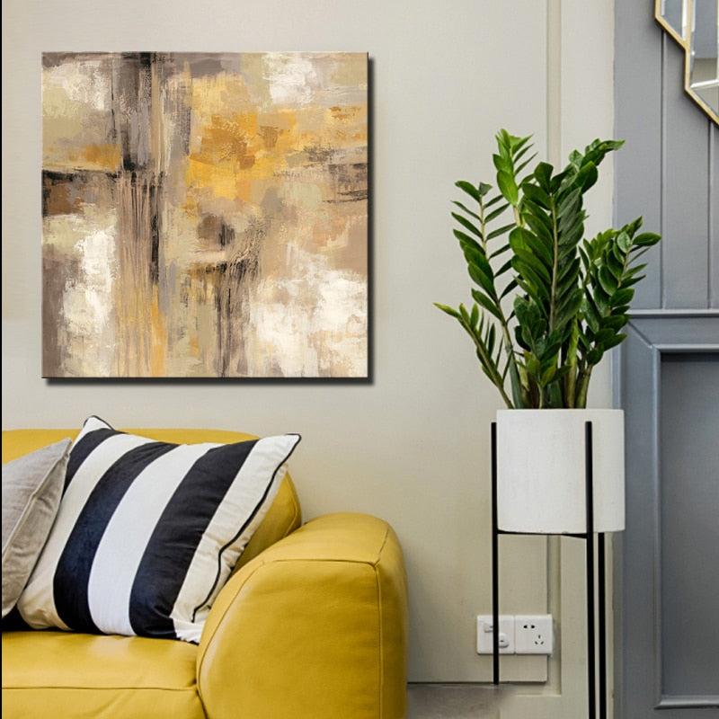 Modern Abstract Oil Painting Posters and Prints Wall Art Painting on Canvas Wall Decoration Abstract Pictures for Living Room