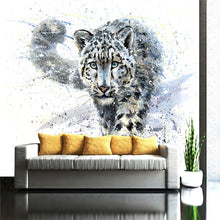 Load image into Gallery viewer, Creative Art Prints Pictures Blue Eyes Leopard Tiger Canvas Oil Paintings Wallpaper  Animal Poster Home Decor YBZ037 - SallyHomey Life&#39;s Beautiful