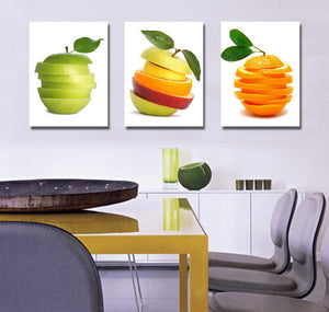 5D DIY diamond Painting triptych Fruit 3D Cross Stitch diamond embroidery mosaic diamonds wall stickers painting chickens decor - SallyHomey Life's Beautiful