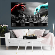 Load image into Gallery viewer, Good and Evil Chess Posters and Canvas Printing - SallyHomey Life&#39;s Beautiful
