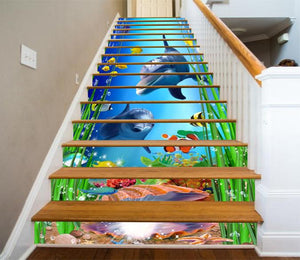 3D Dolphin Stair decor   13Pcs/set - SallyHomey Life's Beautiful
