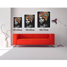Load image into Gallery viewer, 40x50 50x65cm Painted dim face Figure Canvas - SallyHomey Life&#39;s Beautiful