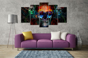 Skull Halloween Canvas Paintings - SallyHomey Life's Beautiful