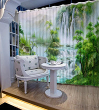Load image into Gallery viewer, 3D waterfall Landscape Curtains - SallyHomey Life&#39;s Beautiful