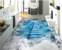 Load image into Gallery viewer, cloud ladder 3D floor painting self adhesive wallpaper - SallyHomey Life&#39;s Beautiful