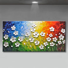 Load image into Gallery viewer, Beautiful flowers for home decorations 100% Handmade abstract canvas oil Paintings wall art Pictures for living  room no framed - SallyHomey Life&#39;s Beautiful