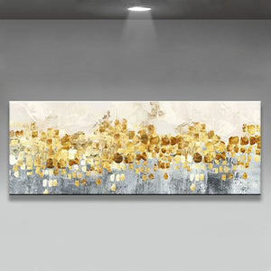 Handmade beautiful gold oil painting home decoration Abstract landscape Canvas Hand-painted Wall Art for living room no framed