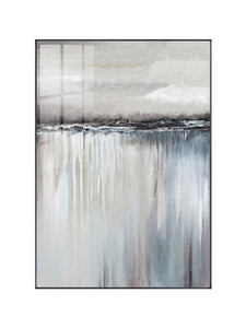 Handmade Abstract Minimalist wall art Grey Canvas Painting Art Wall Pictures For Living Room Home Decor Nordic Style