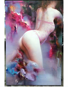 hand painted oil painting High-grade original figure Modern impression the human body painting DM1804161