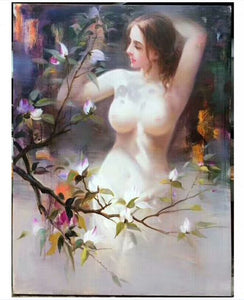 hand painted oil painting High-grade original figure Modern impression the human body painting DM1804161