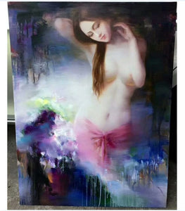 hand painted oil painting High-grade original figure Modern impression the human body painting DM1804161