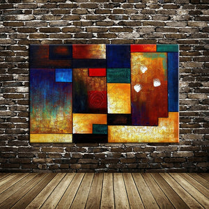 100% Handpainted Modern Abstract Oil Painting On Canvas Handmade Art Picture Decor Modular Wall Art For Home Room